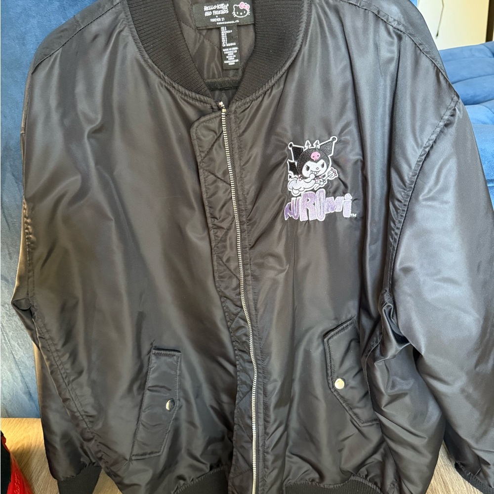 FOREVER 21 KUROMI PATCH BOMBER JACKET - S - Picture 3 of 4